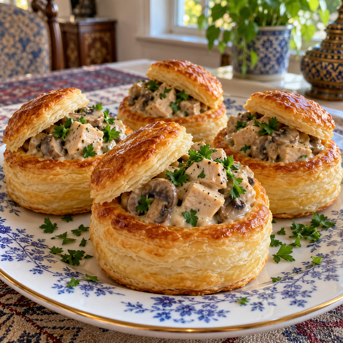 ولوان مرغ و قارچ