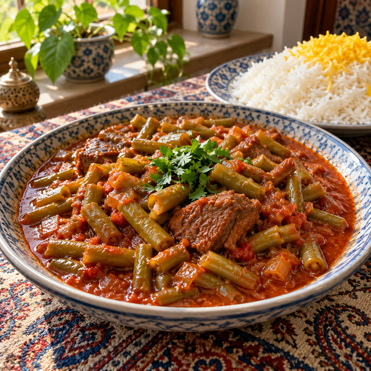 خورش لوبیا سبز