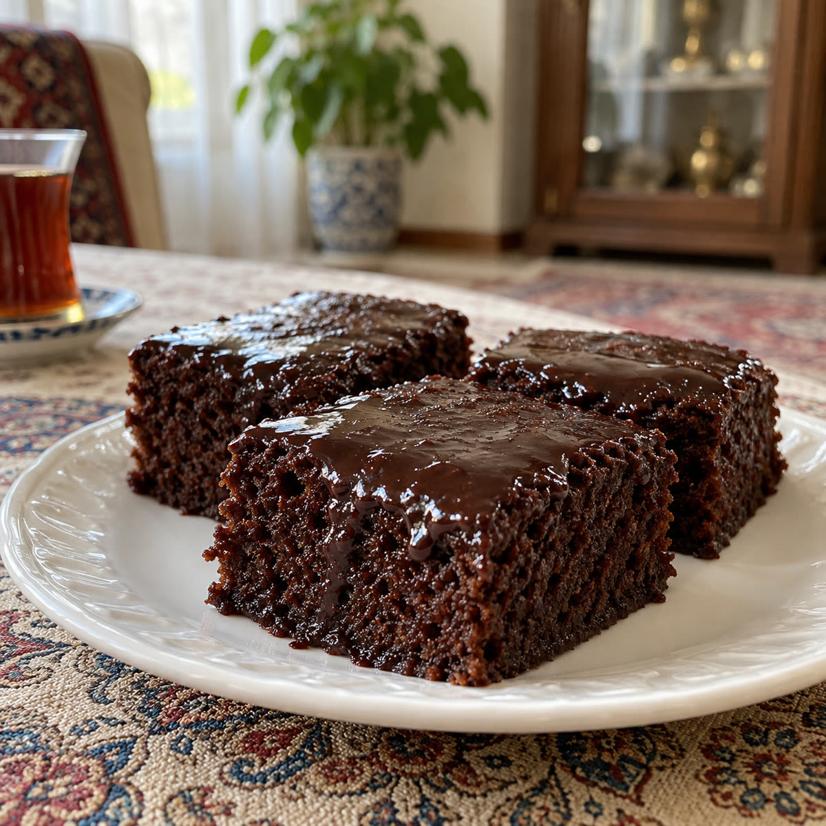کیک خیس شکلاتی