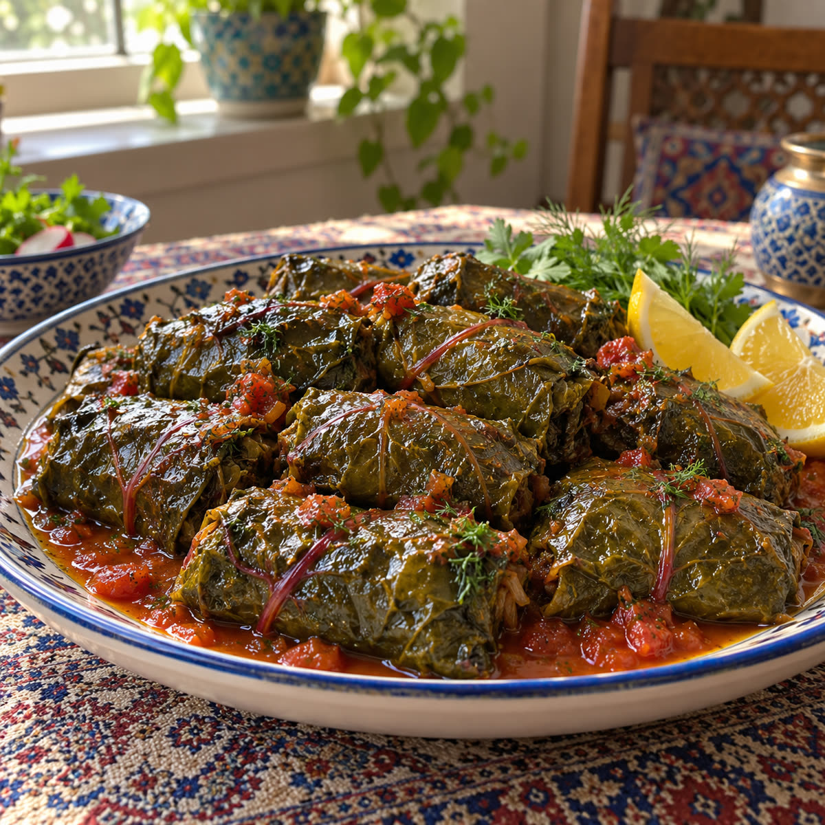 دلمه برگ چغندر
