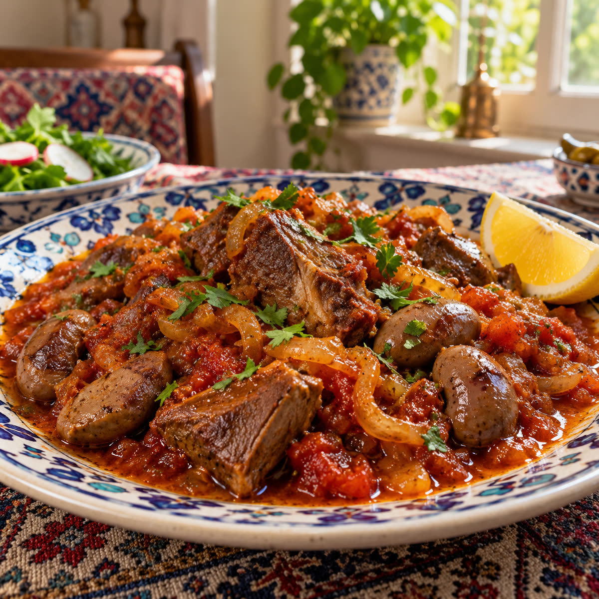 خوراک دل و قلوه