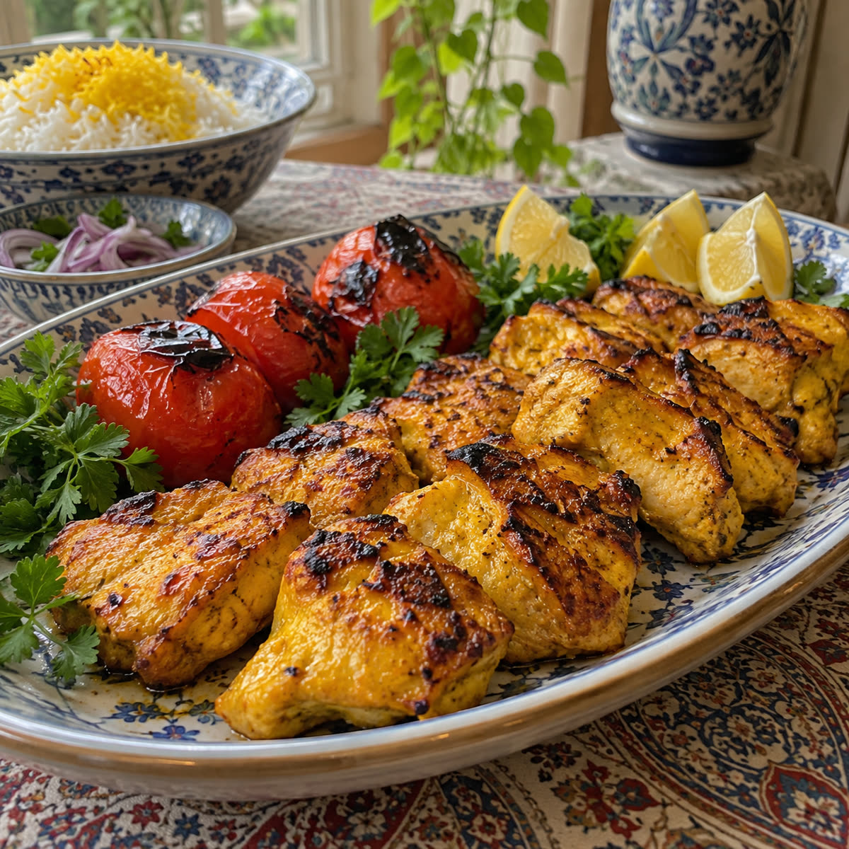 جوجهکباب زعفرانی